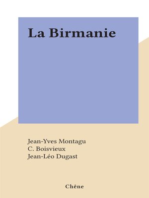 cover image of La Birmanie